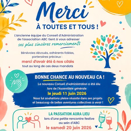 Une page se tourne mais l’aventure ABC continue